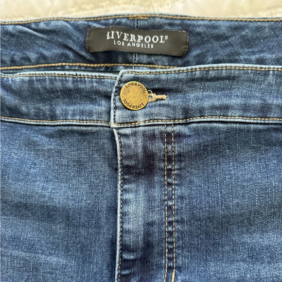Liverpool Hannah Women's Blue Frayed Hem Jeans 18W - Picture 7 of 8